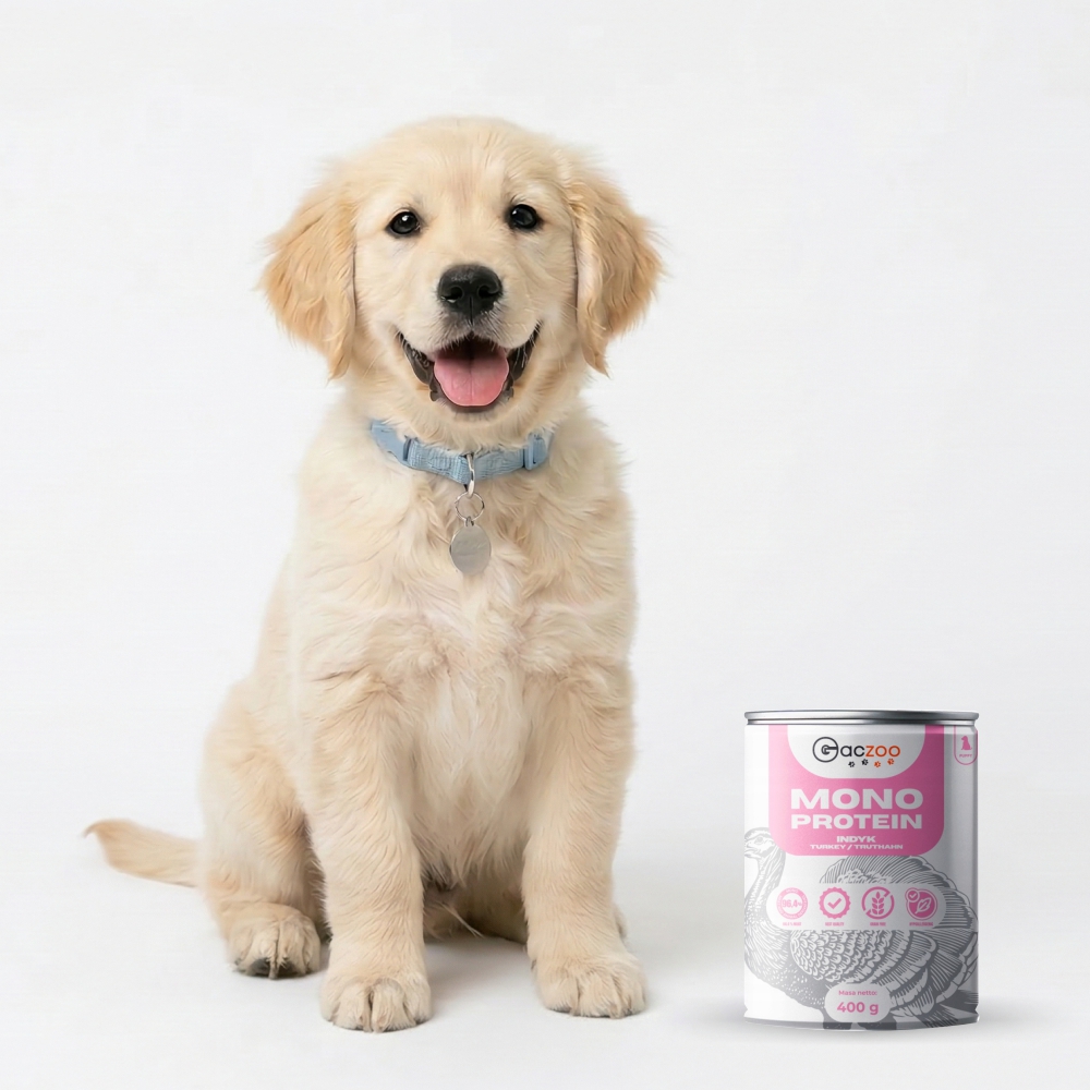 Gaczoo MONO Protein Puppy karma mokra dla szczeniąt Indyk 400g